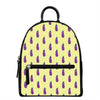 Cute Eggplant Pattern Print Leather Backpack