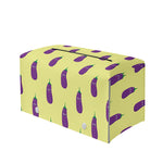 Cute Eggplant Pattern Print Leather Tissue Box Cover