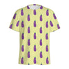 Cute Eggplant Pattern Print Men's Sports T-Shirt