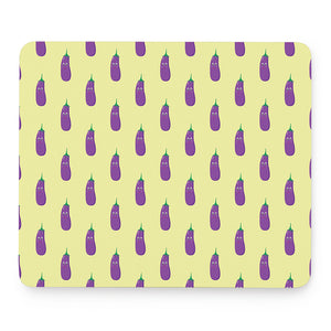 Cute Eggplant Pattern Print Mouse Pad