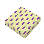 Cute Eggplant Pattern Print Outdoor Seat Cushion Cover