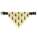 Cute Eggplant Pattern Print Over The Collar Dog Bandana