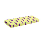 Cute Eggplant Pattern Print Piano Keyboard Cover