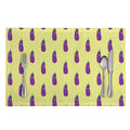 Cute Eggplant Pattern Print Placemat