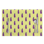 Cute Eggplant Pattern Print Placemat