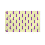Cute Eggplant Pattern Print Polyester Flag