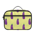 Cute Eggplant Pattern Print Portable Lunch Bag