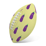 Cute Eggplant Pattern Print Rugby Ball