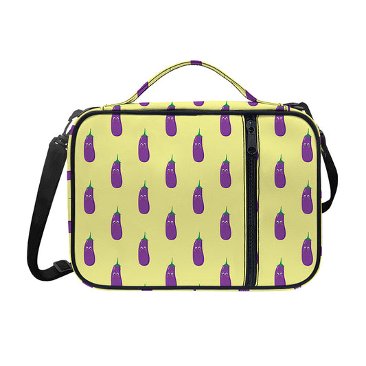 Cute Eggplant Pattern Print Shoulder Strap Bible Bag