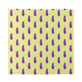Cute Eggplant Pattern Print Silk Bandana