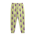 Cute Eggplant Pattern Print Sweatpants