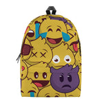 Cute Emoji Pattern Print Backpack