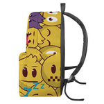 Cute Emoji Pattern Print Backpack