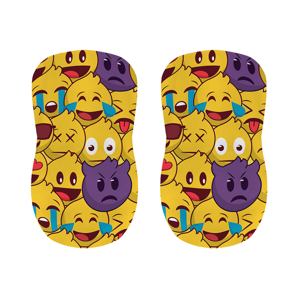 Cute Emoji Pattern Print Bar Stool Covers