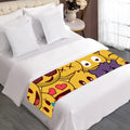 Cute Emoji Pattern Print Bed Runner