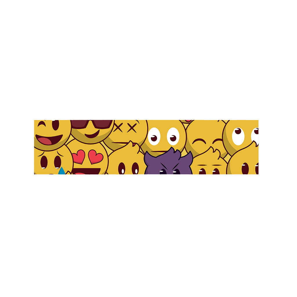 Cute Emoji Pattern Print Bed Runner