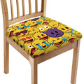 Cute Emoji Pattern Print Chair Cushion Cover