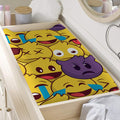 Cute Emoji Pattern Print Changing Pad Cover