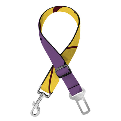 Cute Emoji Pattern Print Dog Seat Belt