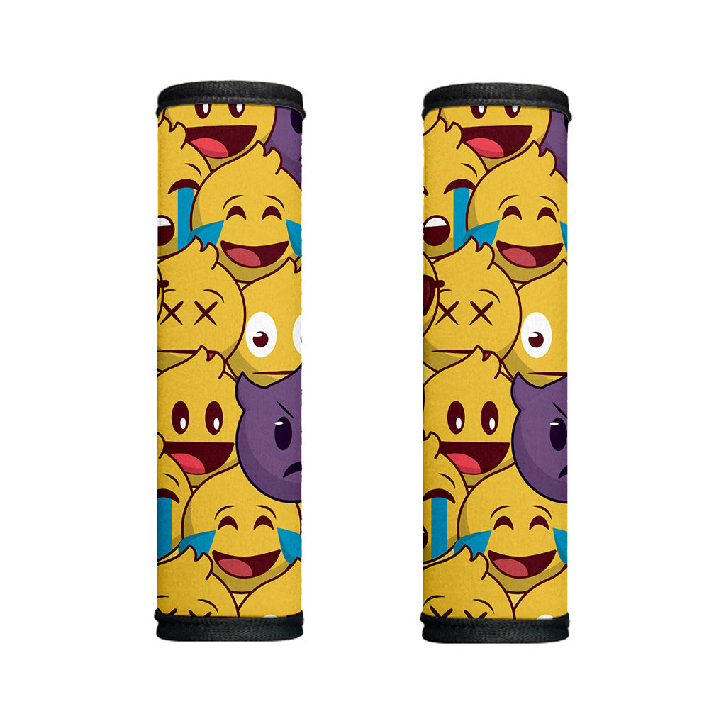Cute Emoji Pattern Print Handle Covers