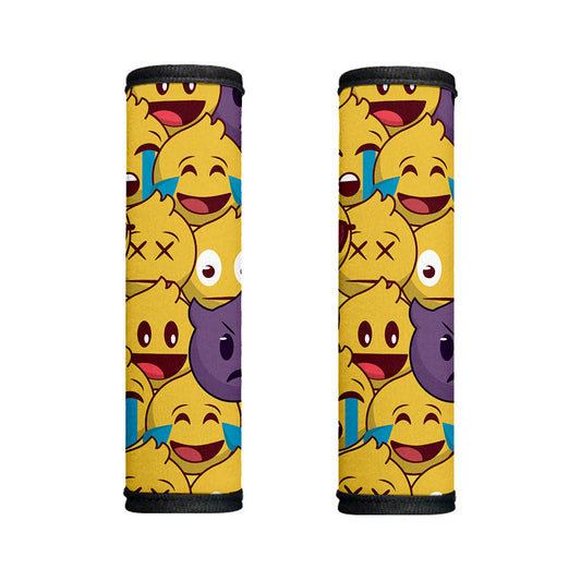 Cute Emoji Pattern Print Handle Covers