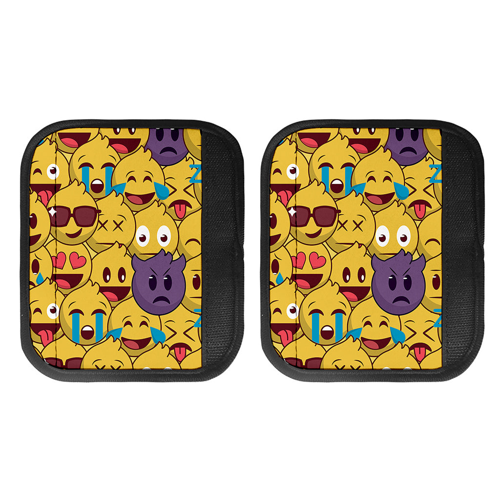 Cute Emoji Pattern Print Handle Covers