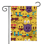 Cute Emoji Pattern Print House Flag