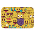 Cute Emoji Pattern Print Indoor Door Mat