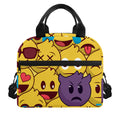 Cute Emoji Pattern Print Insulated Lunch Bag