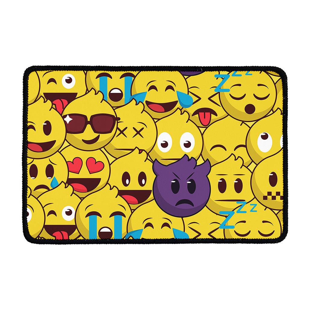 Cute Emoji Pattern Print Kitchen Mat