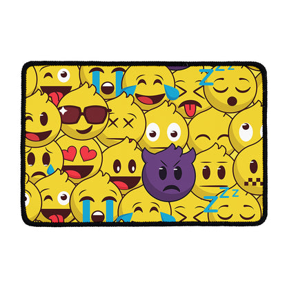 Cute Emoji Pattern Print Kitchen Mat
