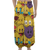 Cute Emoji Pattern Print Lantern Pants