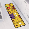 Cute Emoji Pattern Print Long Kitchen Mat