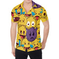 Cute Emoji Pattern Print Men's Shirt