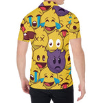 Cute Emoji Pattern Print Men's Shirt