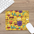 Cute Emoji Pattern Print Mouse Pad