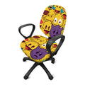 Cute Emoji Pattern Print Office Chair Cover