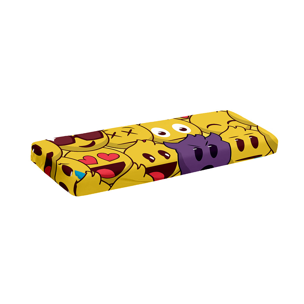 Cute Emoji Pattern Print Piano Keyboard Cover