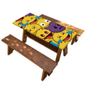 Cute Emoji Pattern Print Picnic Table Cover