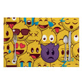 Cute Emoji Pattern Print Placemat