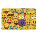 Cute Emoji Pattern Print Polyester Doormat