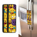 Cute Emoji Pattern Print Refrigerator Handle Covers