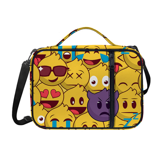 Cute Emoji Pattern Print Shoulder Strap Bible Bag