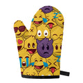 Cute Emoji Pattern Print Single Oven Mitt