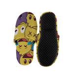 Cute Emoji Pattern Print Slippers