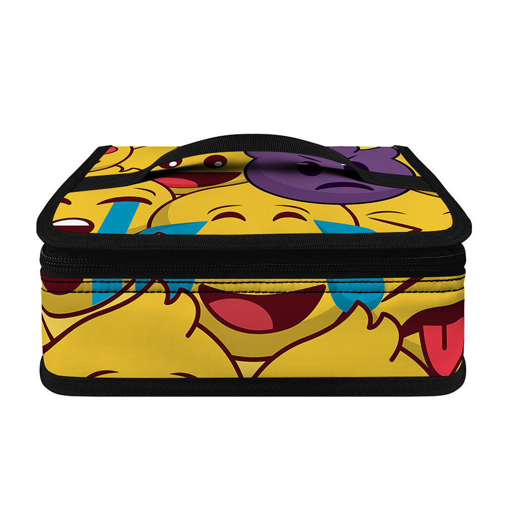 Cute Emoji Pattern Print Small Lunch Bag