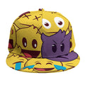 Cute Emoji Pattern Print Snapback Cap