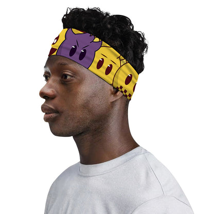 Cute Emoji Pattern Print Sports Headband