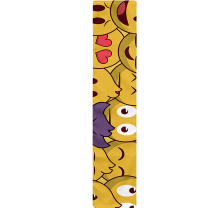 Cute Emoji Pattern Print Table Runner