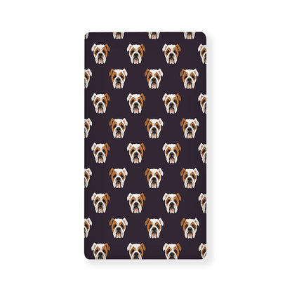 Cute English Bulldog Pattern Print Baby Crib Sheet